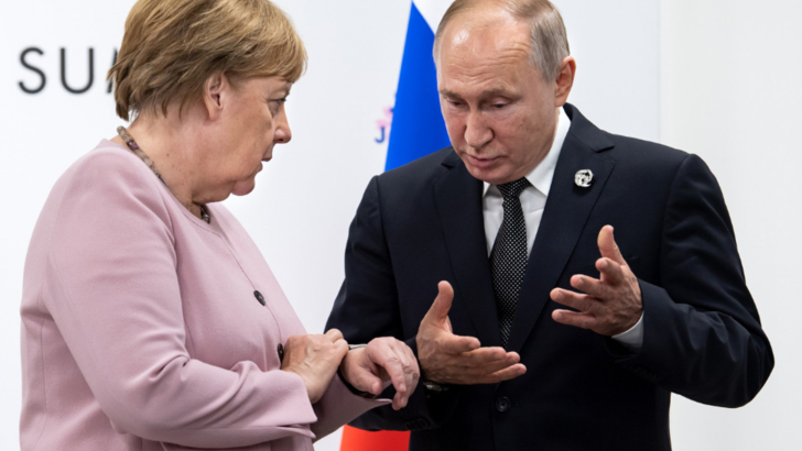 Angela Merkel și Vladimir Putin